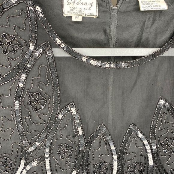 Steamy vintage beaded blouse Medium - Picture 2 of 7